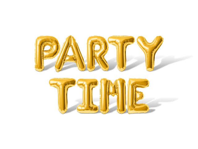 BALLOON PARTY TIME EN LETTRE
