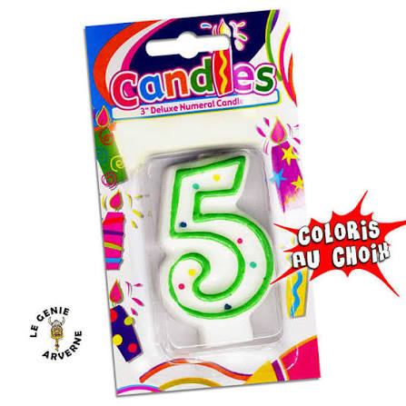 BOUGIE EN CHIFFRE BIRTHDAY CANDLE MM1674-09