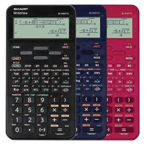 CALCULATRICE SCIENTIFIQUE SHARP EL-W531TL-BK 420 FONCTIONS