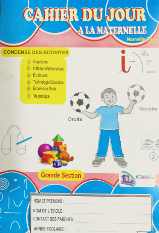 CAHIER DU JOUR A LA MATERNELLE GS