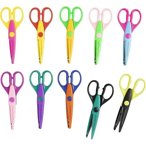 CISEAUX DECORATIFS COLORES 1606A