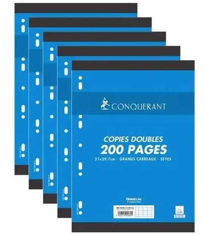 COPIES DOUBLES CONQUERANT 200P A4