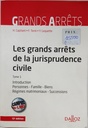 LES GRANDS ARRETS DE LA JURISPRUDENCE CIVILE TOME 1