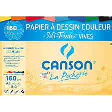 PAPIER CANSON COULEUR A4