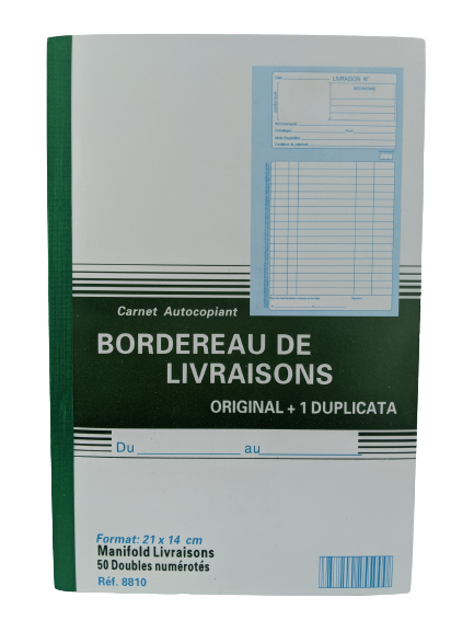 BORDEREAU DE LIVRAISONS A5 DUPLI