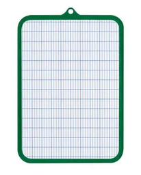 [07518] ARDOISE BLANCHE BORDURE ALU 25*35