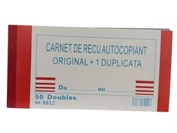 [01123] CARNET DE RECU AUTOCOPIANT ORIGINAL +1 DUPLI