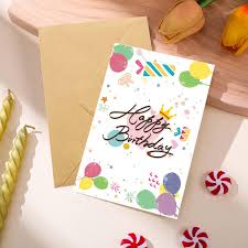[01175] CARTE DE VOEUX HAPPY BIRTHDAY GM AVEC ENVELOPPE