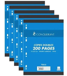 [098691] COPIES DOUBLES CONQUERANT 200P A4