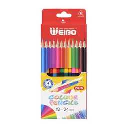 [06192] CRAYON DE COULEUR DUO WEIBO WB-9016-18