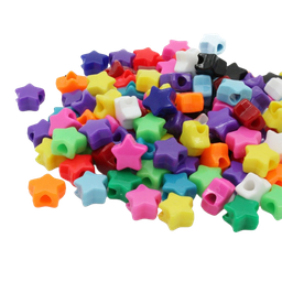 [00325] PERLES COLOREES EN FORME D'ETOILES (COAST MATERIALS & ACCESSORIES 22215-PB-5