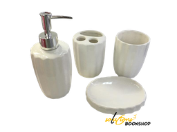 [03574] BATHROOM SET 4PCS CERAMIC